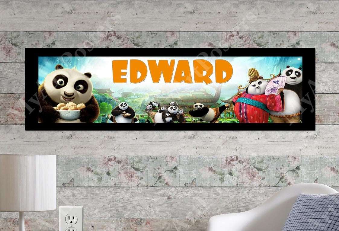 Kung Fu Panda - Personalized Poster with Matboard Frame