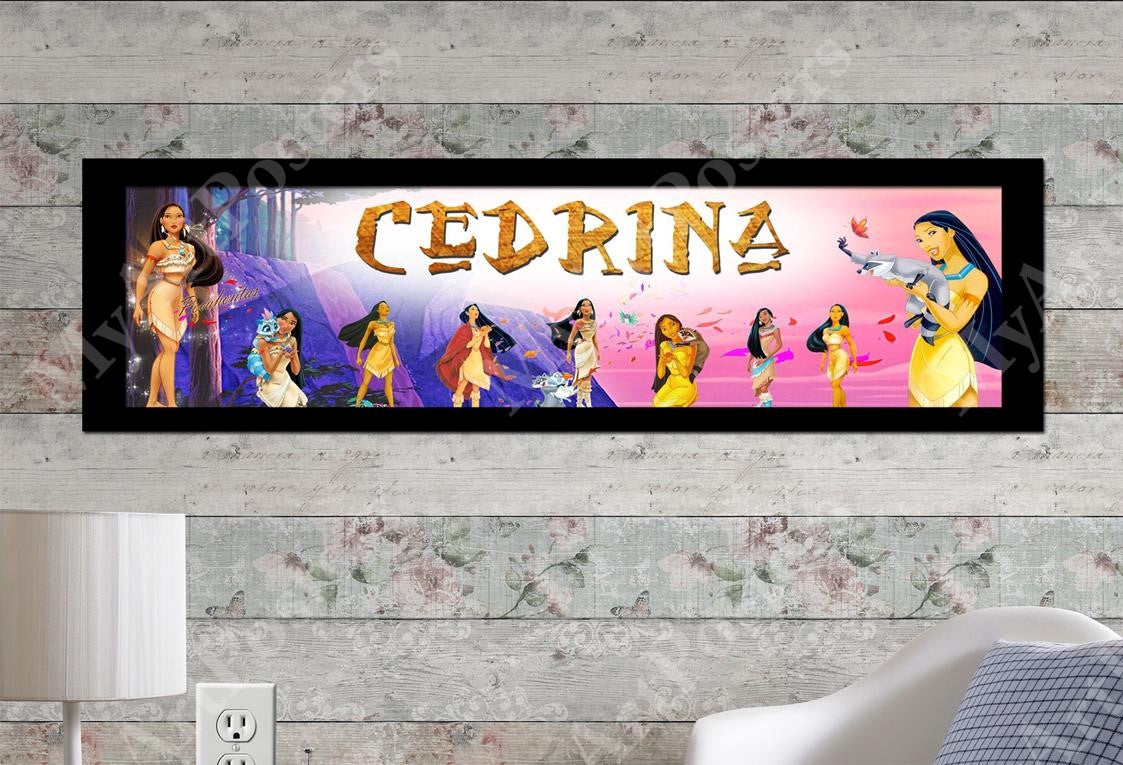 Pocahontas - Personalized Poster with Matboard Frame