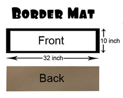 Bordermat size